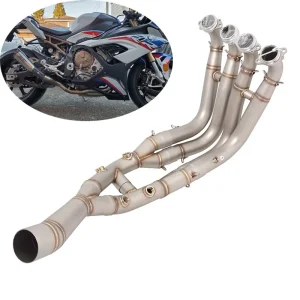 Full System Exhaust Headers Stainless Steel BMW S1000RR S1000R 2021-24 Motorcycle Exhaust Front Link Pipe 60mm Muffler