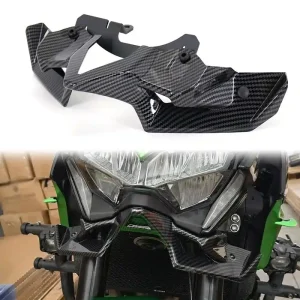Kawasaki Z900 BS6 Carbon Fibre Winglet Front Nose Cone Panel Front Spoiler Fairing Beak 2020-2024