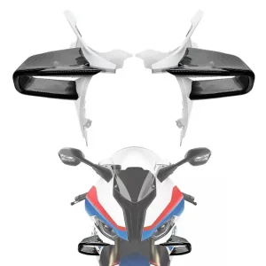 BMW S1000RR M1000RR 2019-2022 Real Carbon Front Spoiler Wind Winglets Aerodynamic Wing Kit