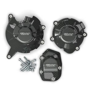 Aftermarket custom engine case cover and clutch cover Carbon dip gb racing Kawasaki Z900 2017-2025 Engine Cover Set Engine Guard Protection Covers