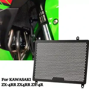 Aftermarket Custom Radiator Guard KAWASAKI ZX-4RR ZX-4R Radiator Grille Guard Oil Cooler Protector Cover 2024+