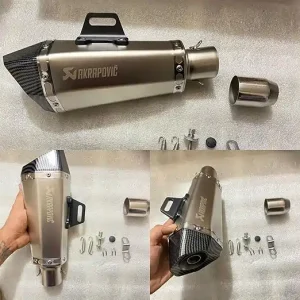 Universal Bike AKRAPOVIC Muffler Exhaust Pipe Akrapovic Exhaust with DB Killer Universal for All Bikes R15 MT Pulsar KTM