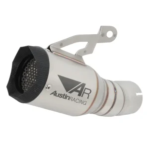 Slip On For BMW S1000RR 2019-2025 S1000R 2021-2025 60mm Muffler Pipe Exhaust Tip AR Aftermarket Custom Exhaust