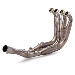 Full System Exhaust Line Titanium Header Pipe for BMW S1000RR 2019-2025 S1000R 2021-2025 Titanium Alloy Header Escape Front Link Pipe 60mm Slip on Tube