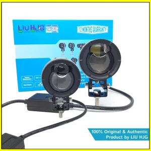 LIU HJG P49 60W Dual Lens Yellow/White Fog Light with Low/High Beam for Bikes & Cars (1 Set, DC12V-80V)