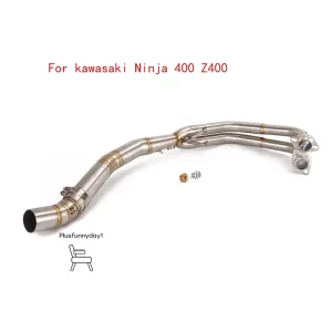 Kawasaki Z400 Ninja 250 400 2017-2025 51mm Exhaust System Header Link Pipe Full Exhaust System